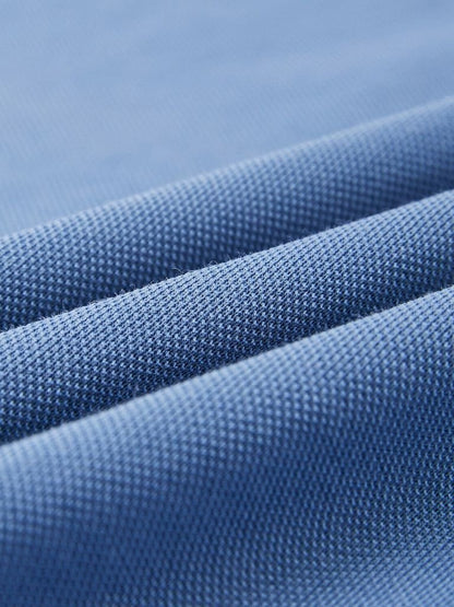 Ross | Blue Quarter-Zip Polo