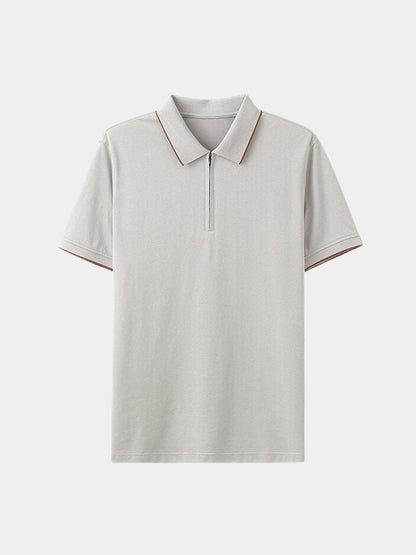 Ross | Blue Quarter-Zip Polo