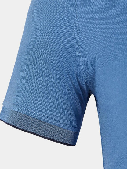 Ross | Blue Quarter-Zip Polo