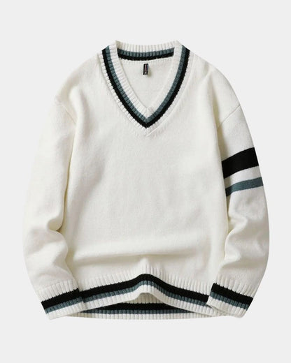 Ross | Black V-Neck Jumper
