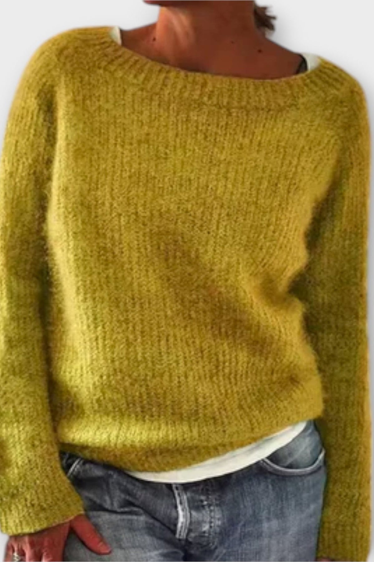 Regina | Mustard Oversized Knit Jumper