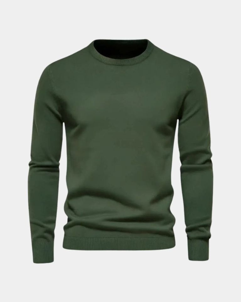 Rhys | Blue Crew-Neck Jumper