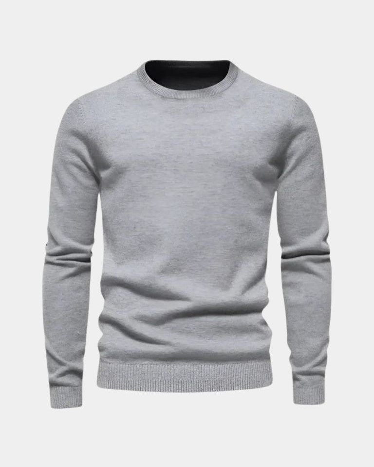 Rhys | Blue Crew-Neck Jumper