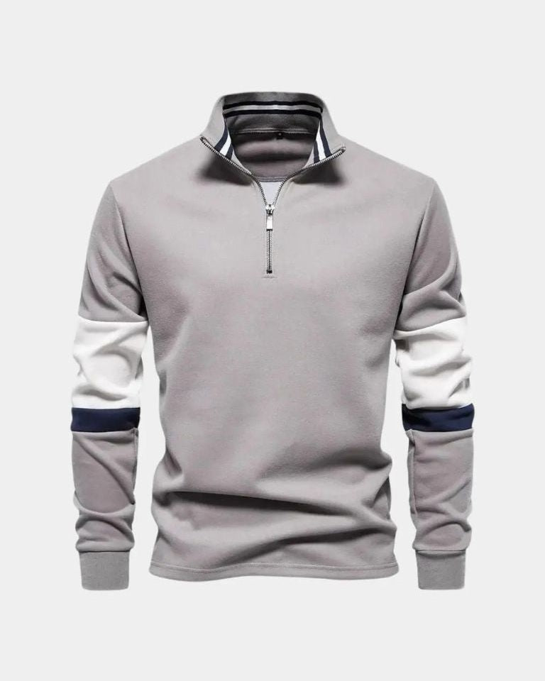 Reuben | Rust Half-Zip Jumper