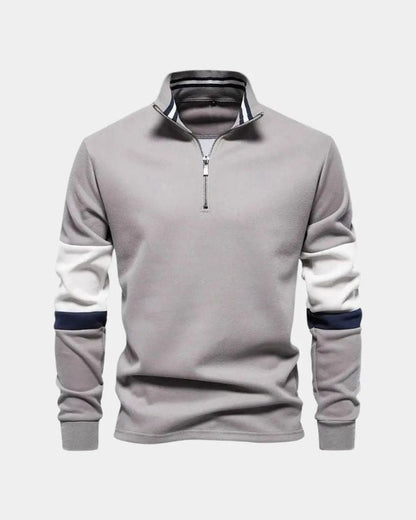 Reuben | Rust Half-Zip Jumper