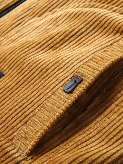 Rupert | Tan Corduroy-Look Jacket