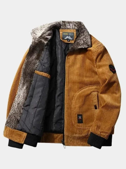Rupert | Tan Corduroy-Look Jacket