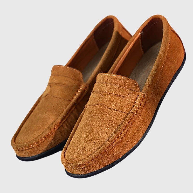 Ria | Burgundy Stitched Moccasins