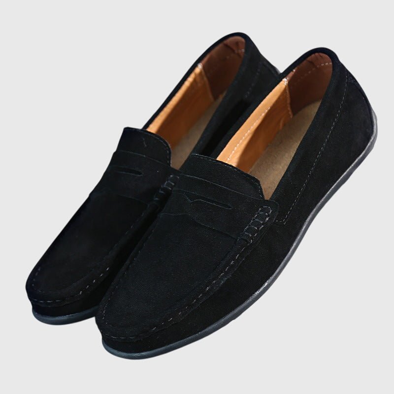 Ria | Burgundy Stitched Moccasins
