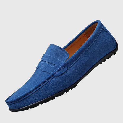 Ria | Burgundy Stitched Moccasins
