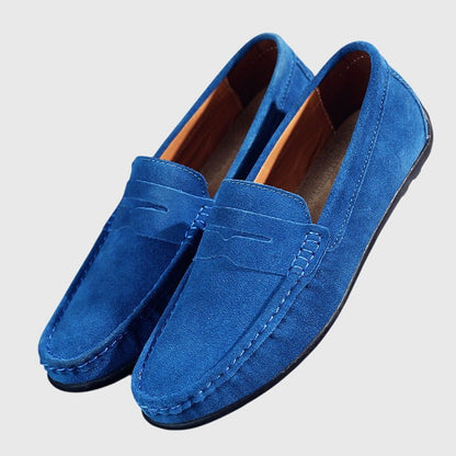 Ria | Burgundy Stitched Moccasins