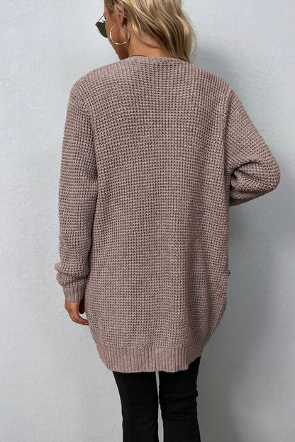Rosie | Grey Longline Open Cardigan