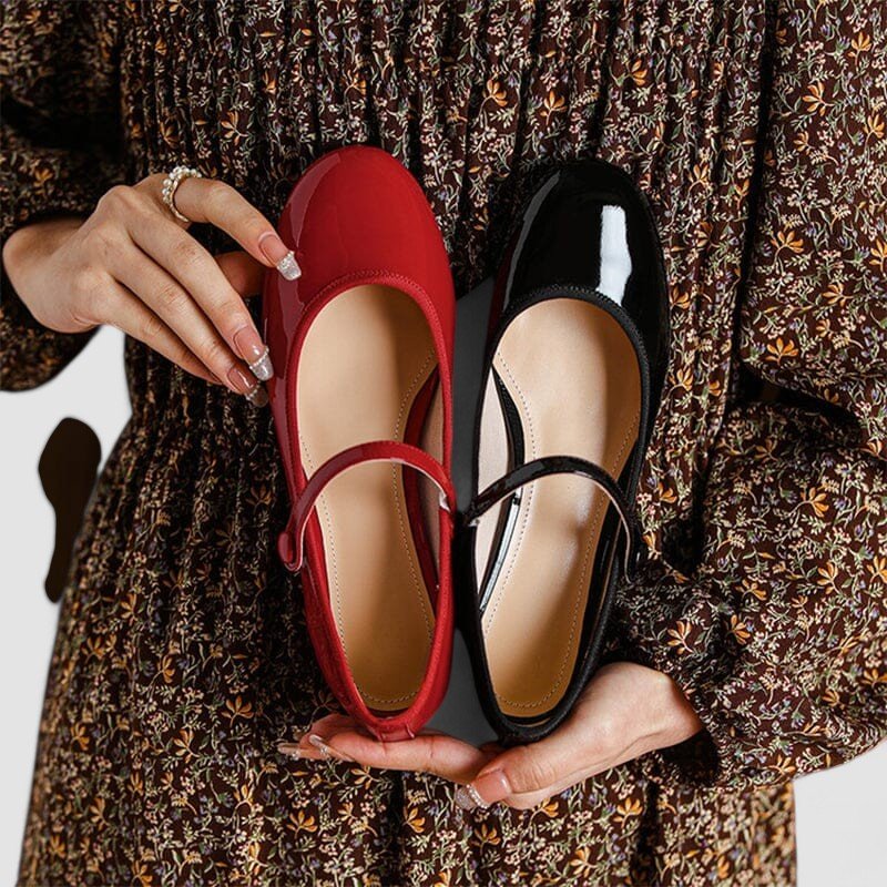 Rosie | Black Patent Mary Jane Heels