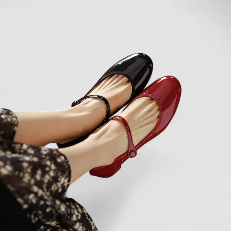 Rosie | Black Patent Mary Jane Heels