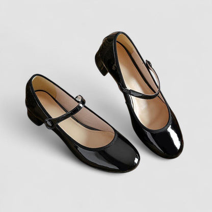 Rosie | Black Patent Mary Jane Heels