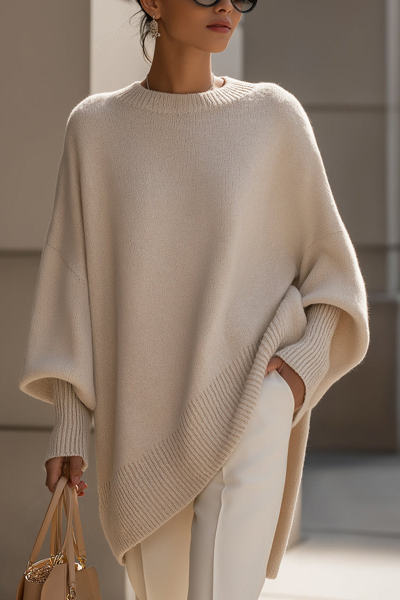 Rosie | Beige Oversized Knit Jumper