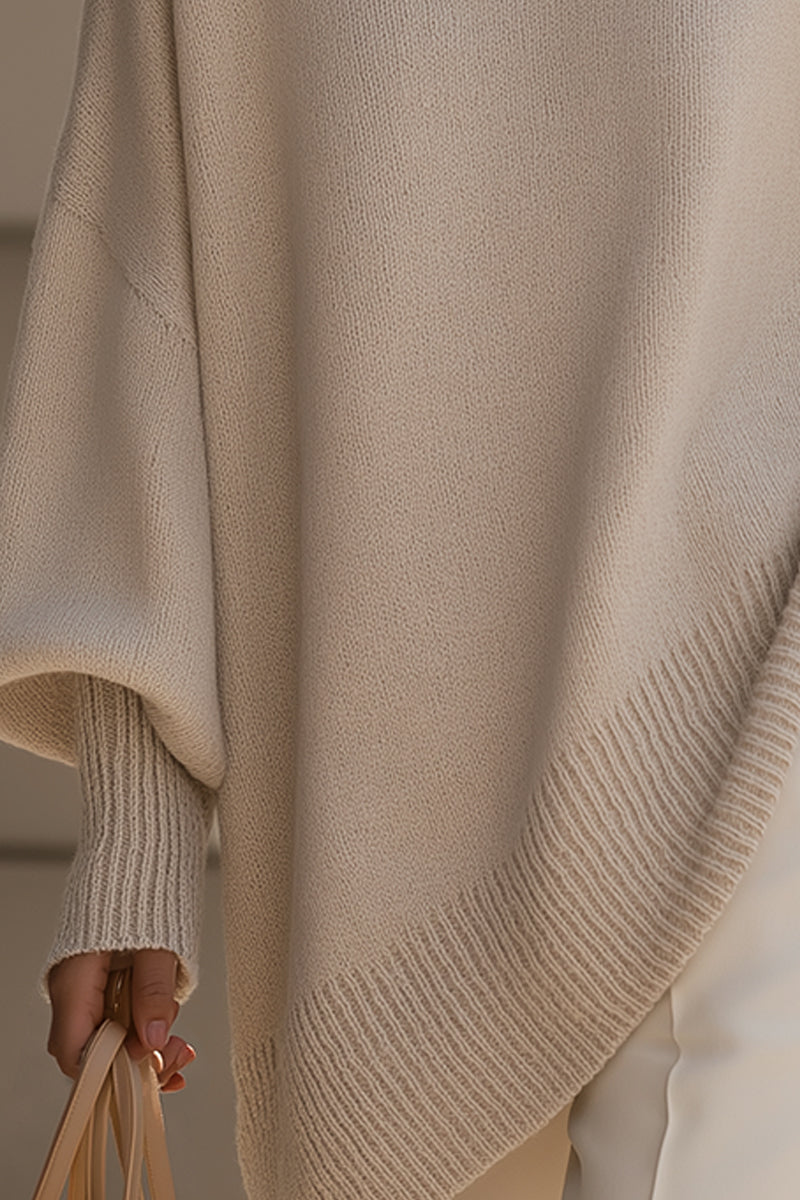 Rosie | Beige Oversized Knit Jumper