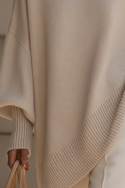 Rosie | Beige Oversized Knit Jumper