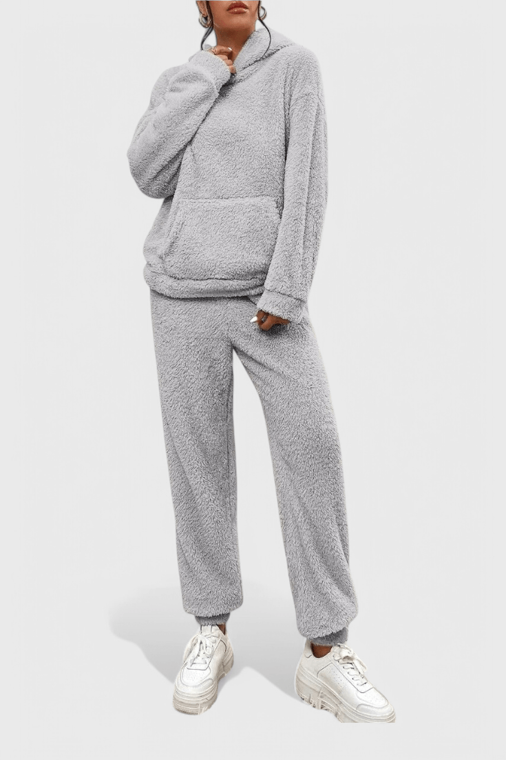 Rosie | Teddy Hooded Top & Trouser Set