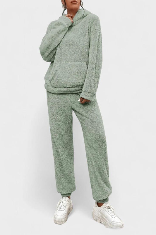 Rosie | Teddy Hooded Top & Trouser Set