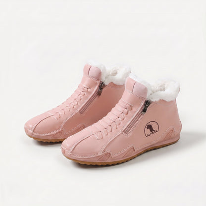 Lucy | Lace-Up Fleece-Lined Ankle Boots