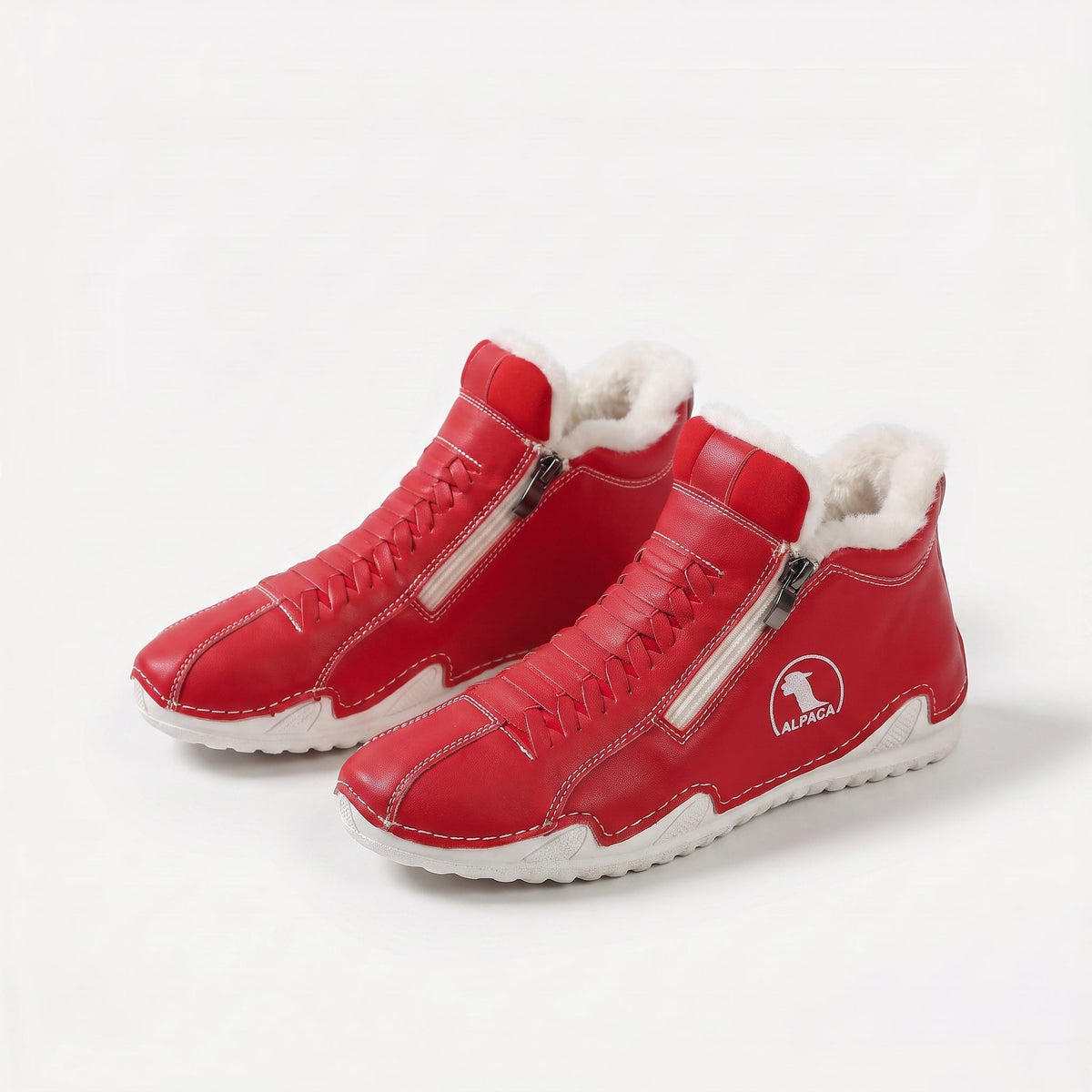 Lucy | Lace-Up Fleece-Lined Ankle Boots