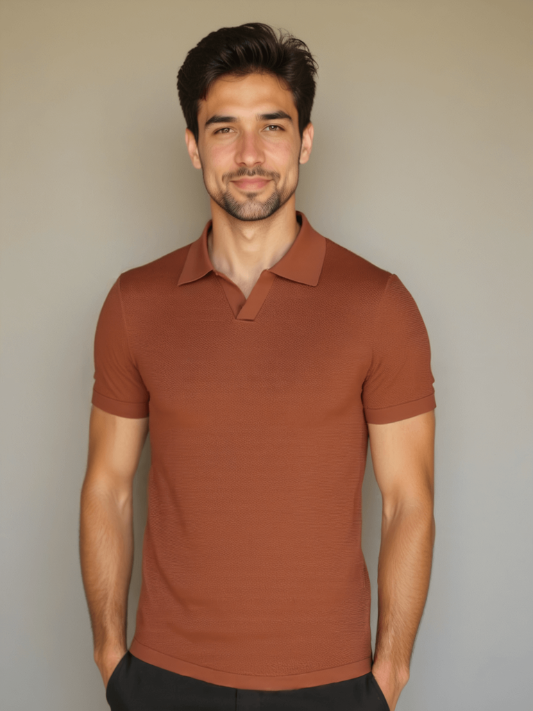 Rowan | Open-Collar Short-Sleeve Polo