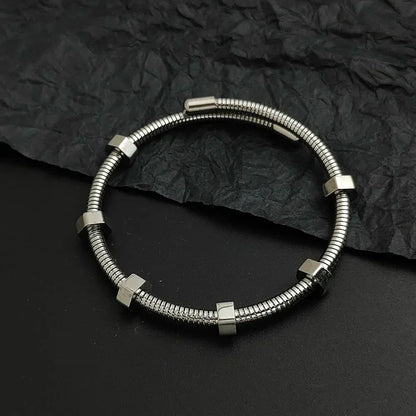 Aileen | Mixed Metal Cable Bangle