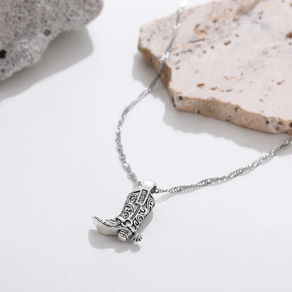 Darcy | Cowboy Boot Pendant Necklace