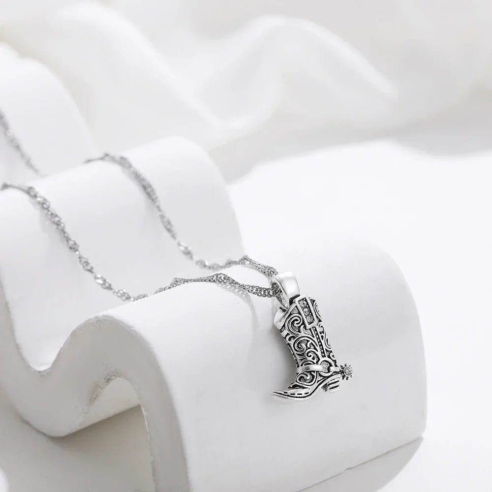 Darcy | Cowboy Boot Pendant Necklace