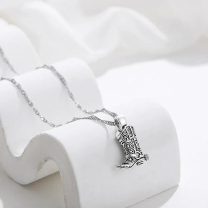 Darcy | Cowboy Boot Pendant Necklace