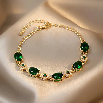 Aurora | Green Stone Bracelet