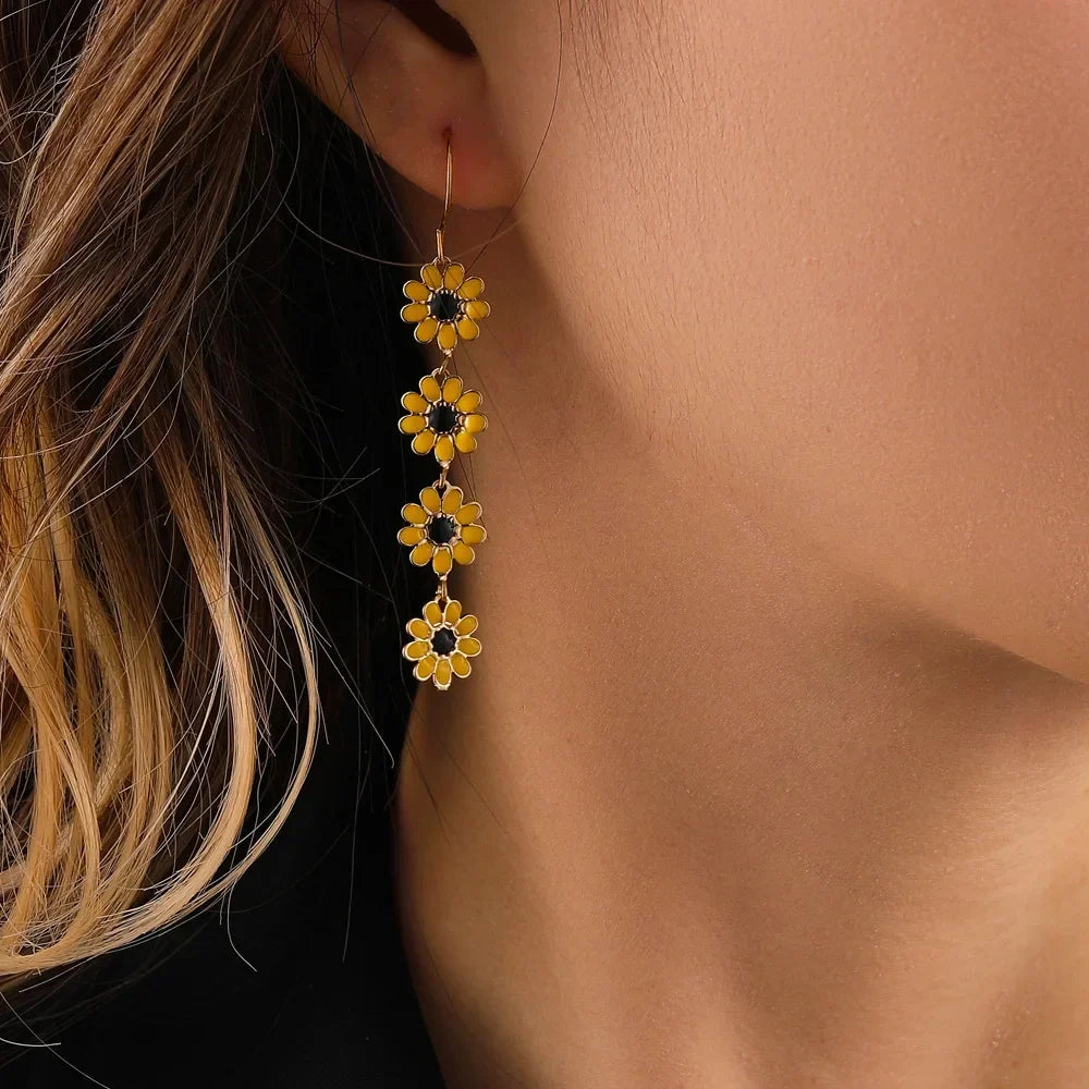 Marguerite | Floral Drop Earrings