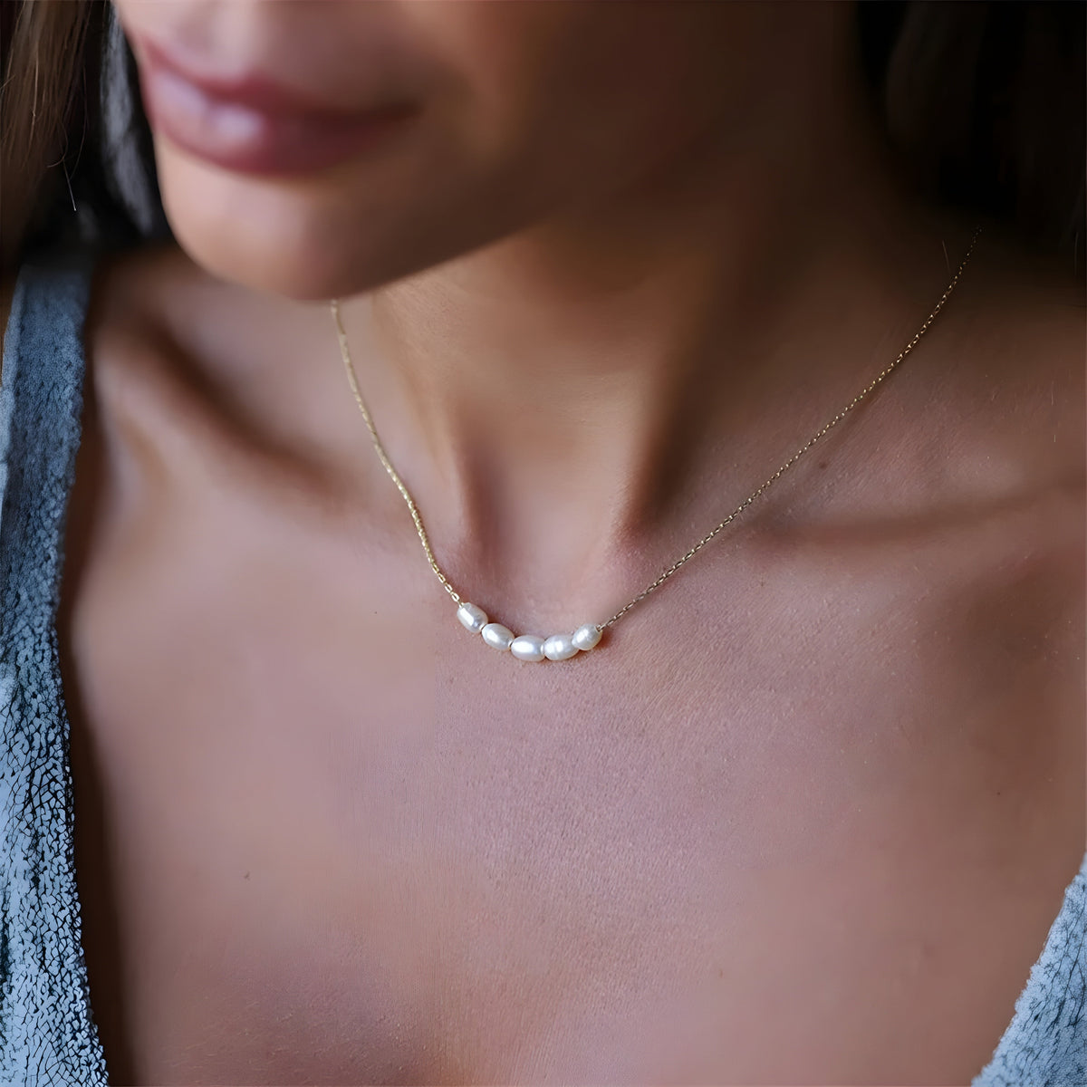 Peggy | Five Pearl Necklace