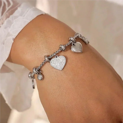 Cora | Heart Charm Bracelet