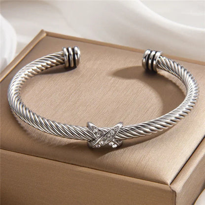 Lottie | Twisted Cable Cuff Bracelet