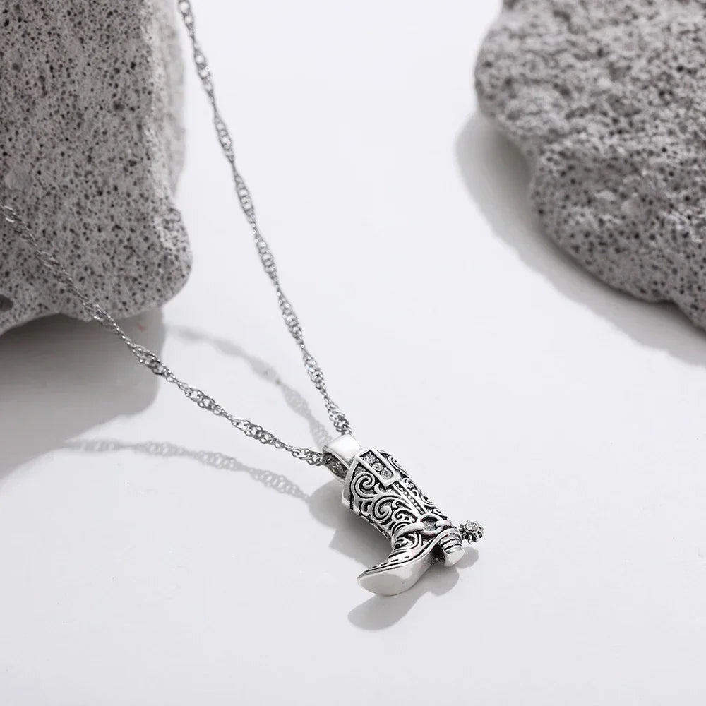 Darcy | Cowboy Boot Pendant Necklace