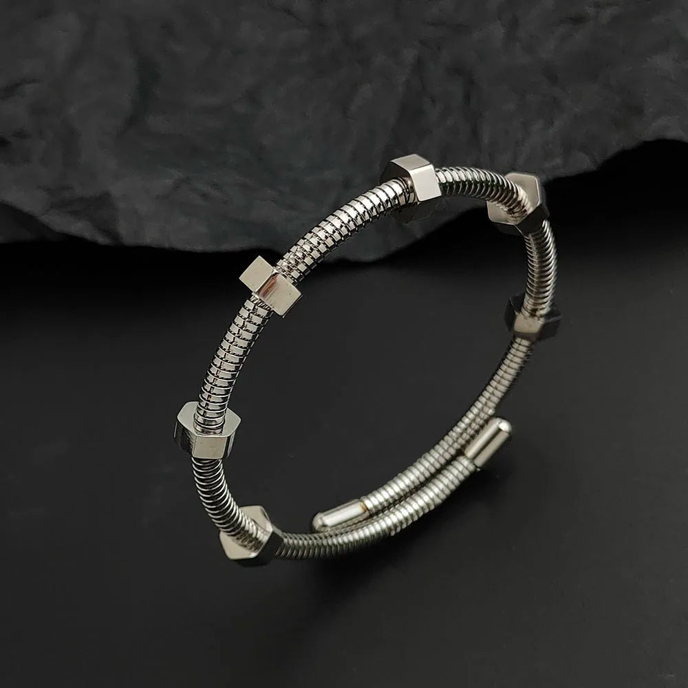 Aileen | Mixed Metal Cable Bangle