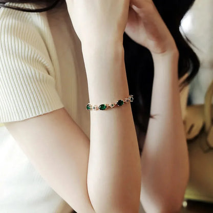 Aurora | Green Stone Bracelet