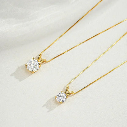Solitaire | Moissanite Pendant Necklace