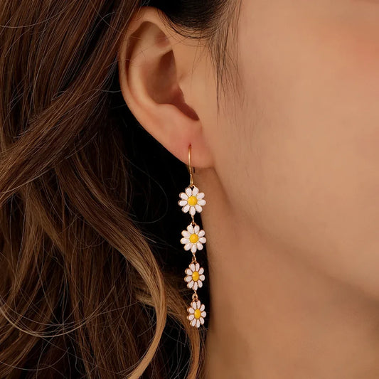 Marguerite | Floral Drop Earrings