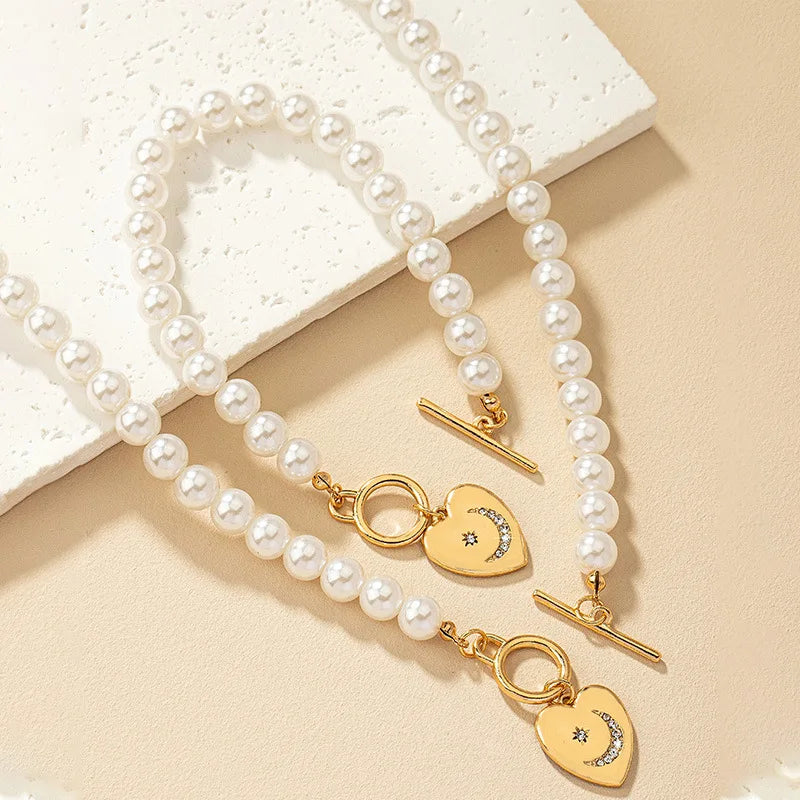 Aurelia | Beaded Heart Jewellery Set