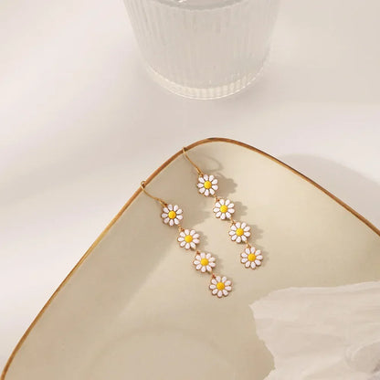 Marguerite | Floral Drop Earrings