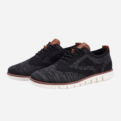 Oscar | Black Knit Trainers