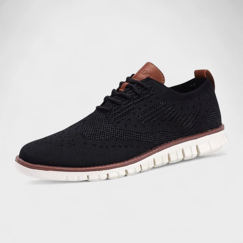 Oscar | Black Knit Trainers