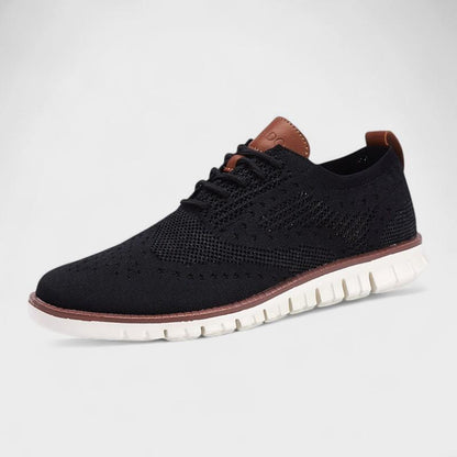 Oscar | Black Knit Trainers