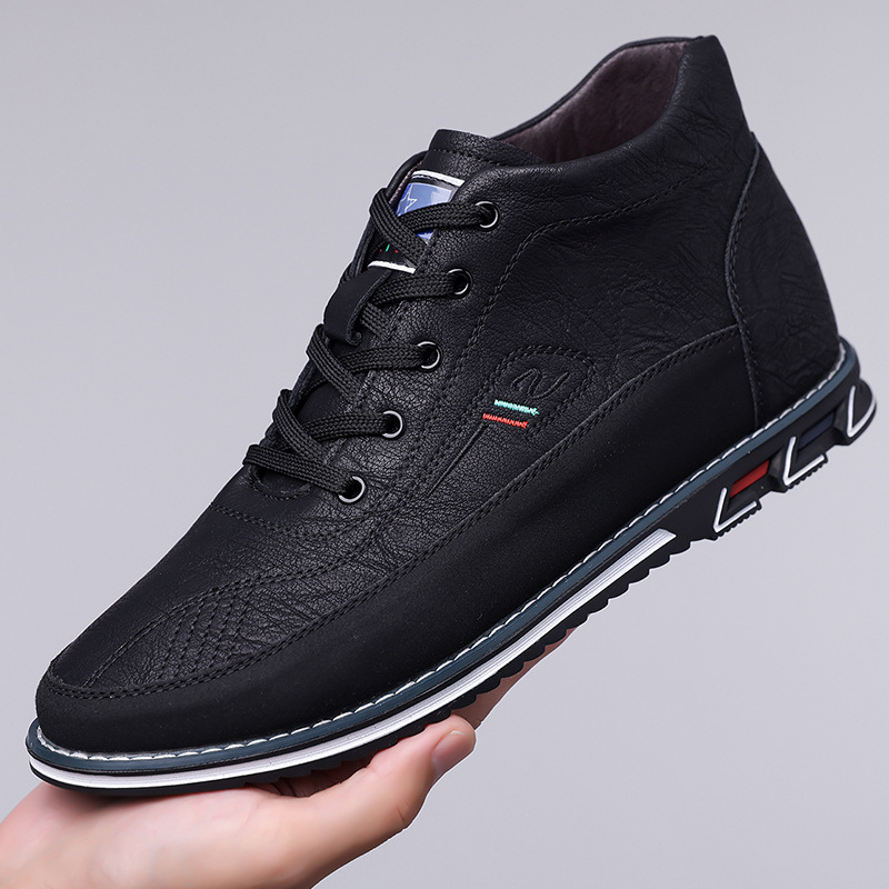 Alexander | Black High-Top Casual Shoes