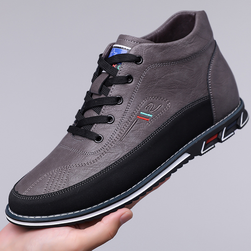Alexander | Black High-Top Casual Shoes