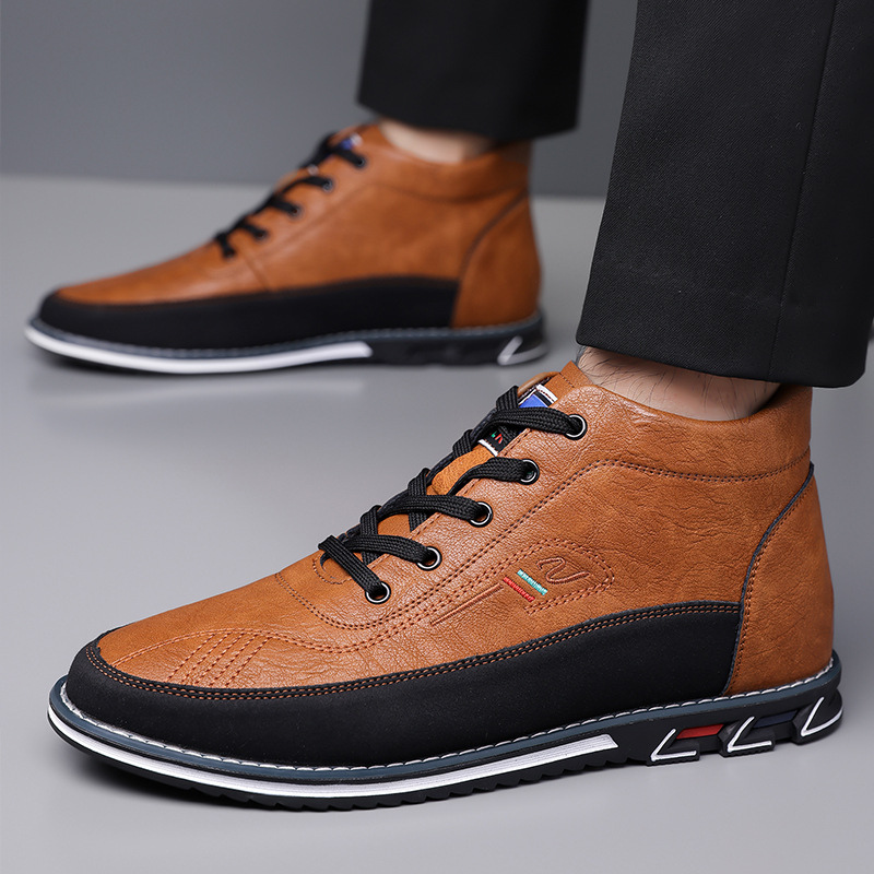 Alexander | Black High-Top Casual Shoes