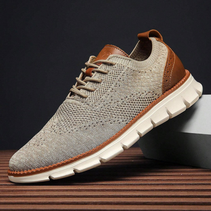 Henry | Beige Knit Casual Shoes